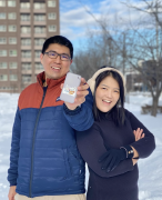 Couple traveling together